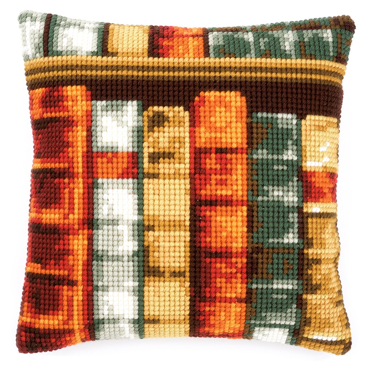Vervaco Cross Stitch Cushion Books, Cotton Blend, Assorted, 26 x 1 x 7.5 cm