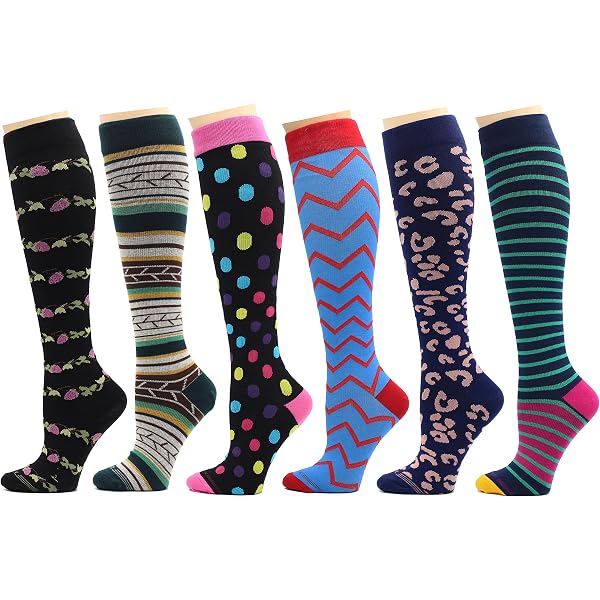 thumbnail image 2 of Gonii Women's Compression Socks 6-Pack - Super Comfy Padded Ankle Support For Running & Sports 2 of 9