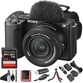 Sony ZV-E10 II Camera with 16-50mm Lens Bundle | For Photography &amp; Video | 26 MP APS-C Sensor | 16-50 mm OSS Lens | HDMI + 64GB Memory Card + Tripod + HDMI Cable + Hand Strap