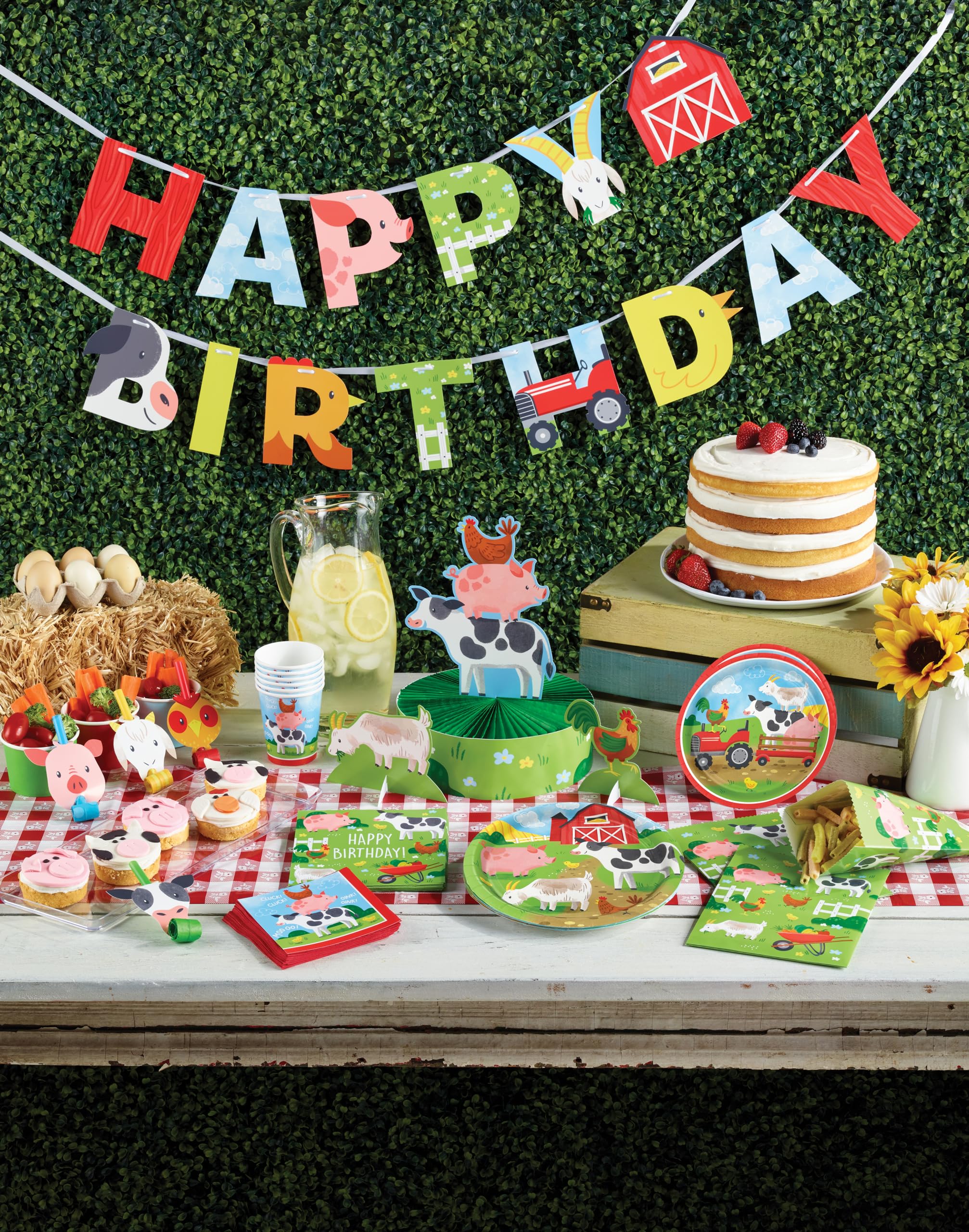 Farm Animals Party Blowers, 8 Count