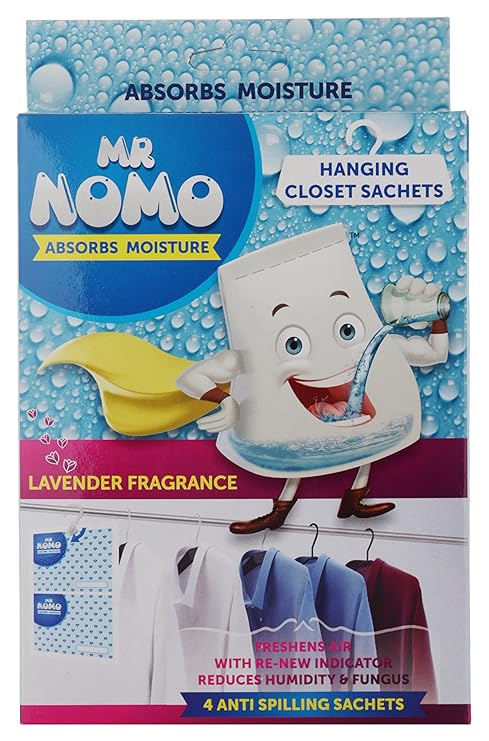 Mr Nomo Moisture Absorber Hanging Closet Sachet 140 G Lavender