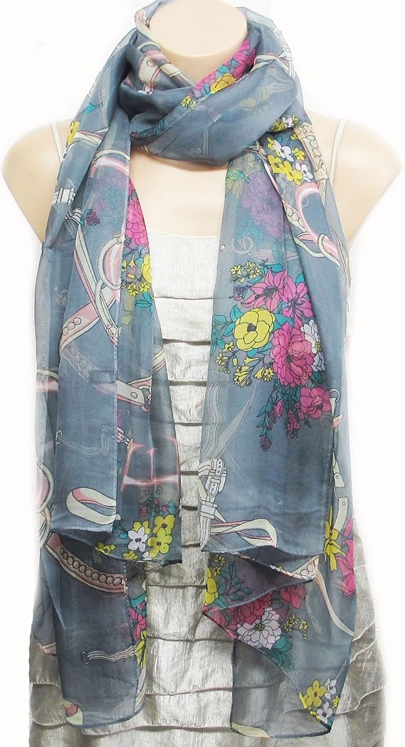 Amazon 大判ストール ベルト フラワー ストール 通販