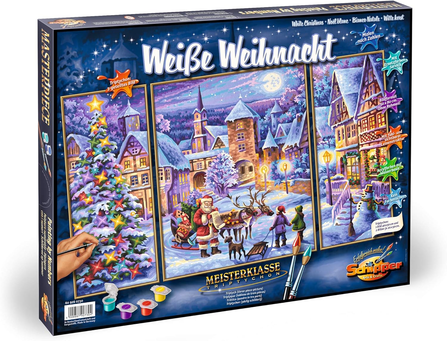 Schipper Adult Paint by Number Christmas Model Kit, White Toys & Games