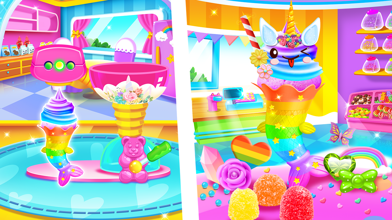 Mermaid Glitter Cupcake Chef - Ice Cream Cone Game - Thumbnail 5