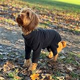 Pet Wiz Warm Four-Legged Dog Fleece Large Black Weather-Resistant view 1