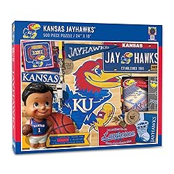 YouTheFan NCAA Kansas Jayhawks Retro Series Puzzle