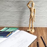 Mont Marte Manikin Male 30cm – Wooden Drawing Model Puppet view 2