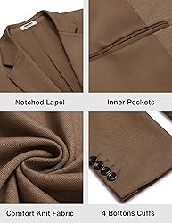 COOFANDY Mens Suit Blazer Classic Fit Casual