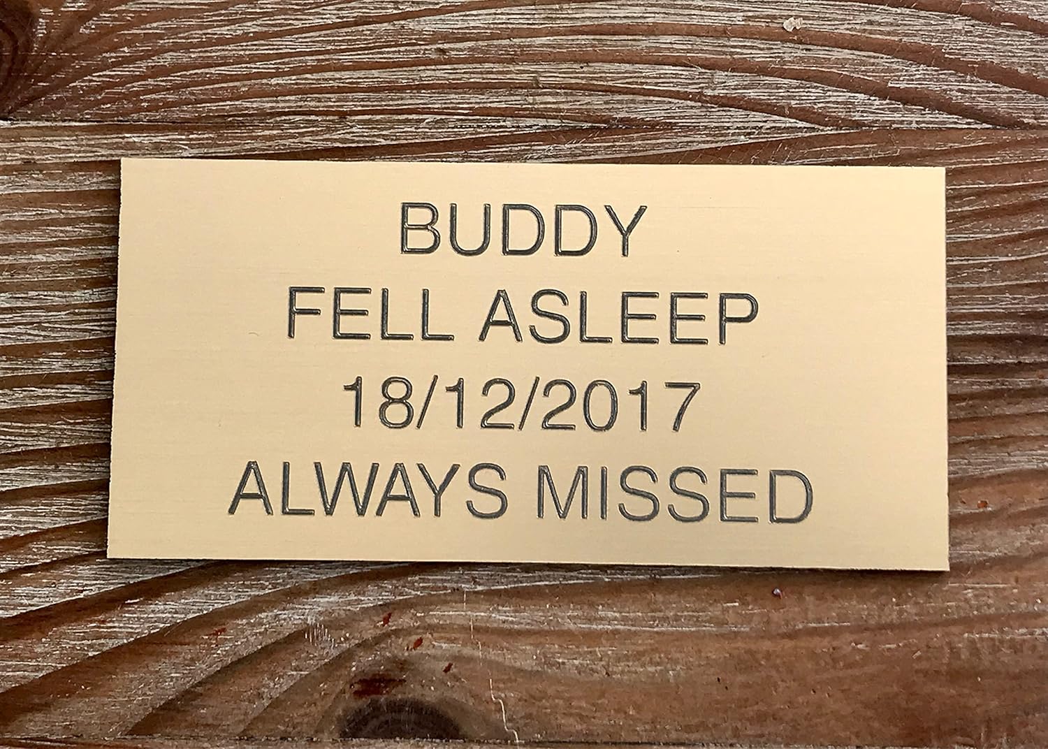 pet urn plaques