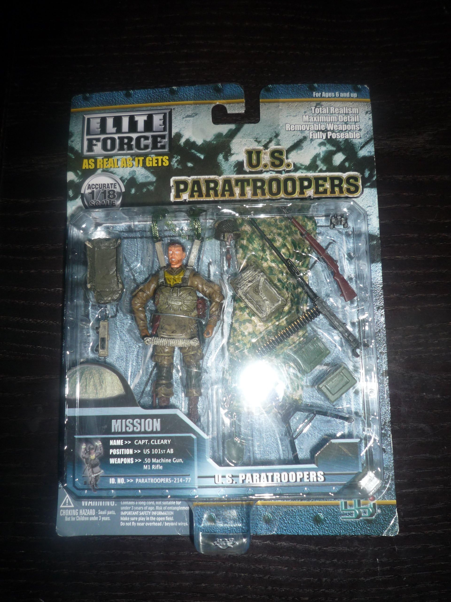 US Paratroopers Capt. Cleary US 101st AB 1/18th Scale Figure