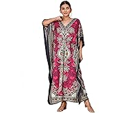 REYNOSOHOMEDECOR Kimono Kaftan Dress for Women - Elegant Holiday & Evening Dress - Loose Fit
