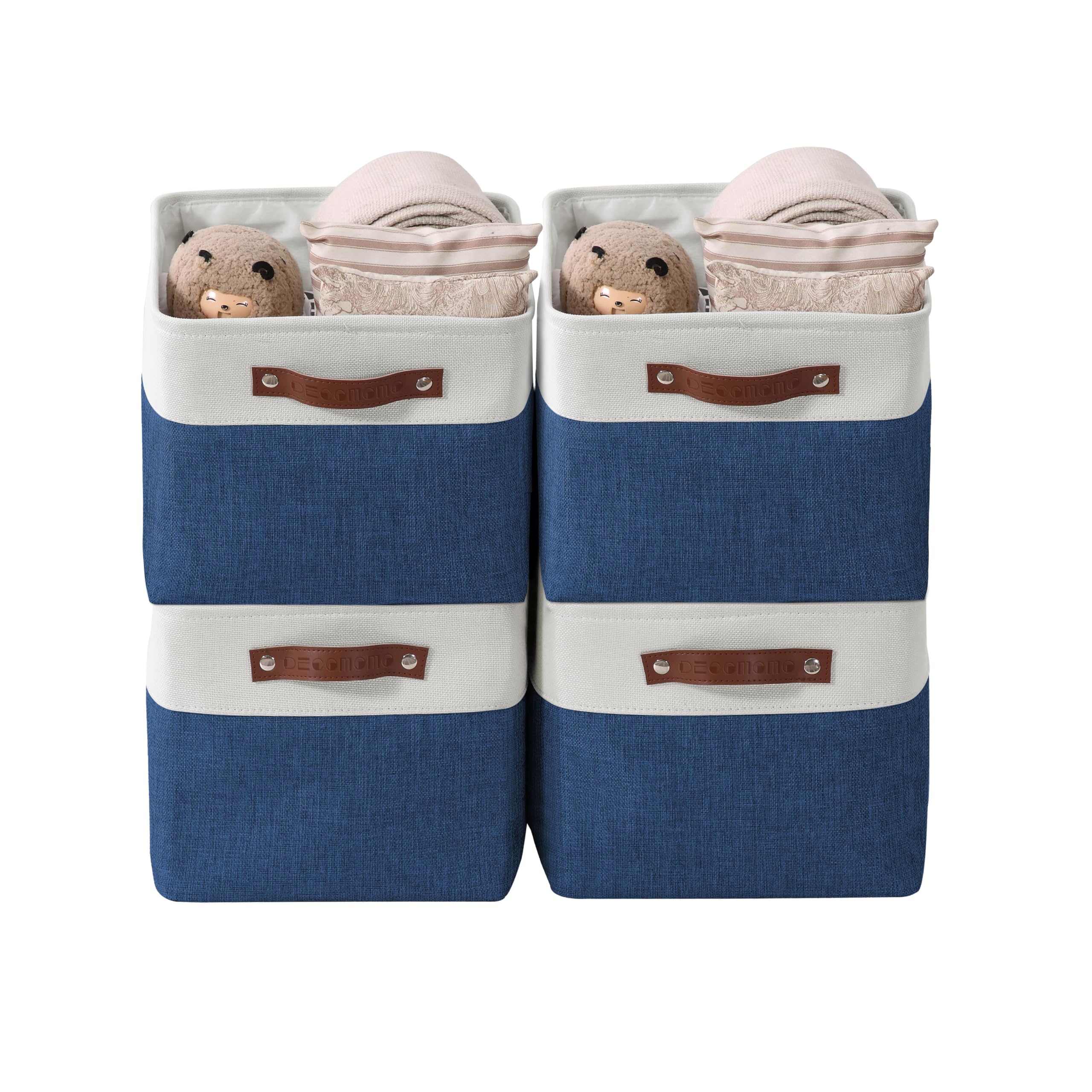 DECOMOMO Storage Bins Fabric Storage Baskets for