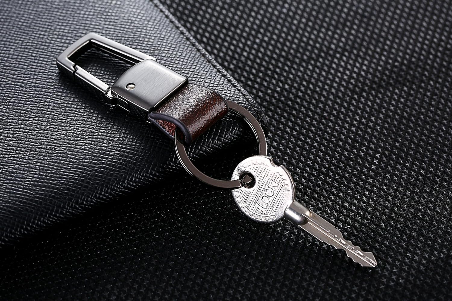 Cerbery - Hardened Steel Key Rings Set - 5 x 30 mm, 5 x 25 mm, 5 x 20 mm - Ring Key Chain Key Fob Key Holder (Black) - Image 4