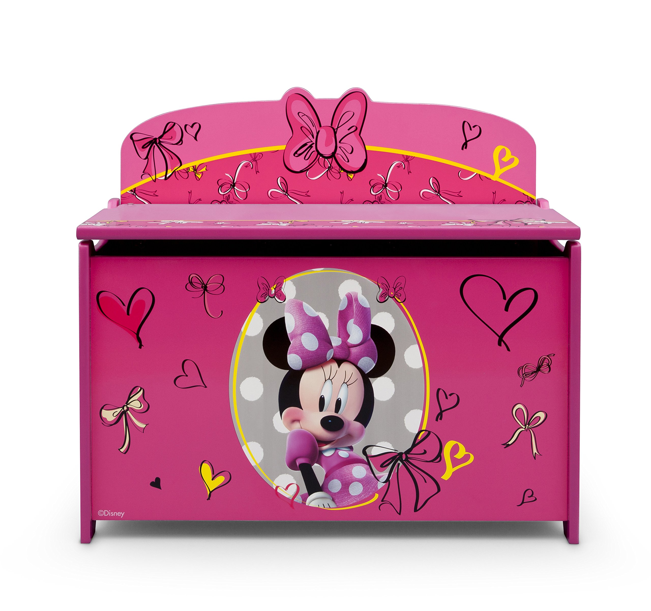 Delta Children Deluxe Toy Box, Disney Minnie Mouse eBay