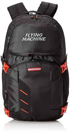 Flying Machine 6 Ltrs Black Red Laptop Bag (FMLO8238_Black RED_OP)