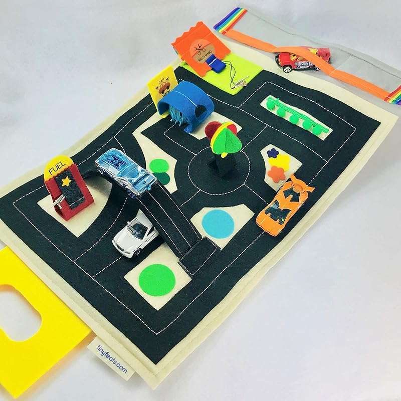 TinyFeats Toy Car Play Mat Handmade Birthday Gift Ideas
