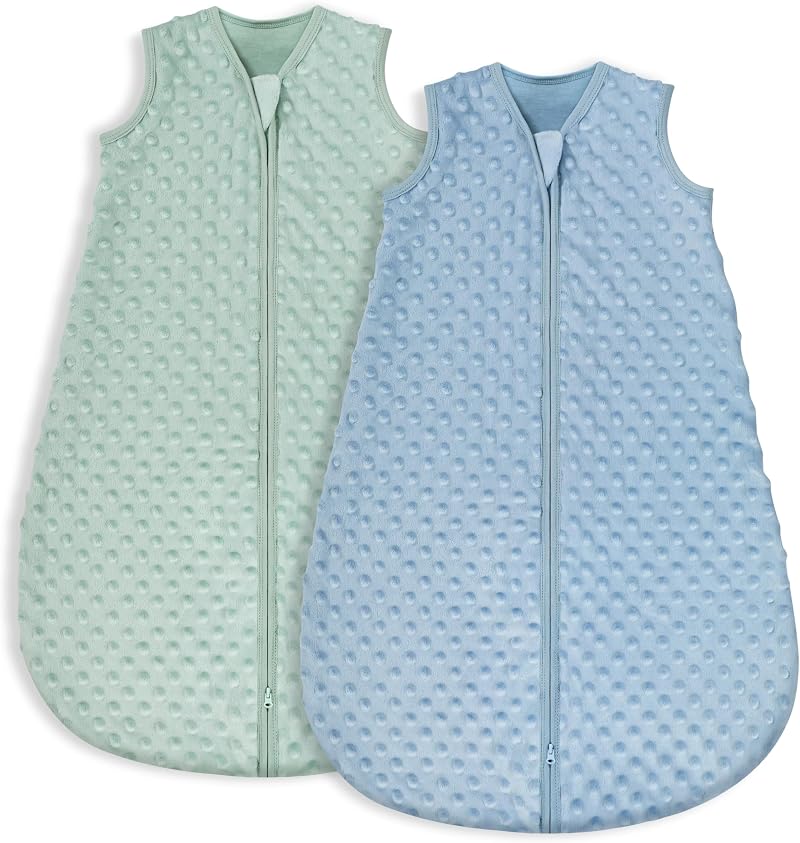 Yoofoss Baby Sleeping Bag 1.5 Tog 18-24 Months 2 Pack Plush Dots