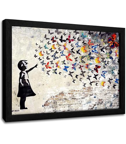 Amazon.com: Banksy Olympic Rings Canvas Wall Art - Banksy Series