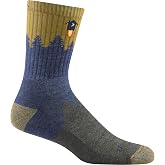 Darn Tough Vermont Men's Number 2 Micro Crew Cushion Hike Socks (1974) | Breathable Merino Wool, Durable Targeted Cushion, Moisture Wicking, Anti-Blister, Arch Support, Odor Resistant, Made in USA