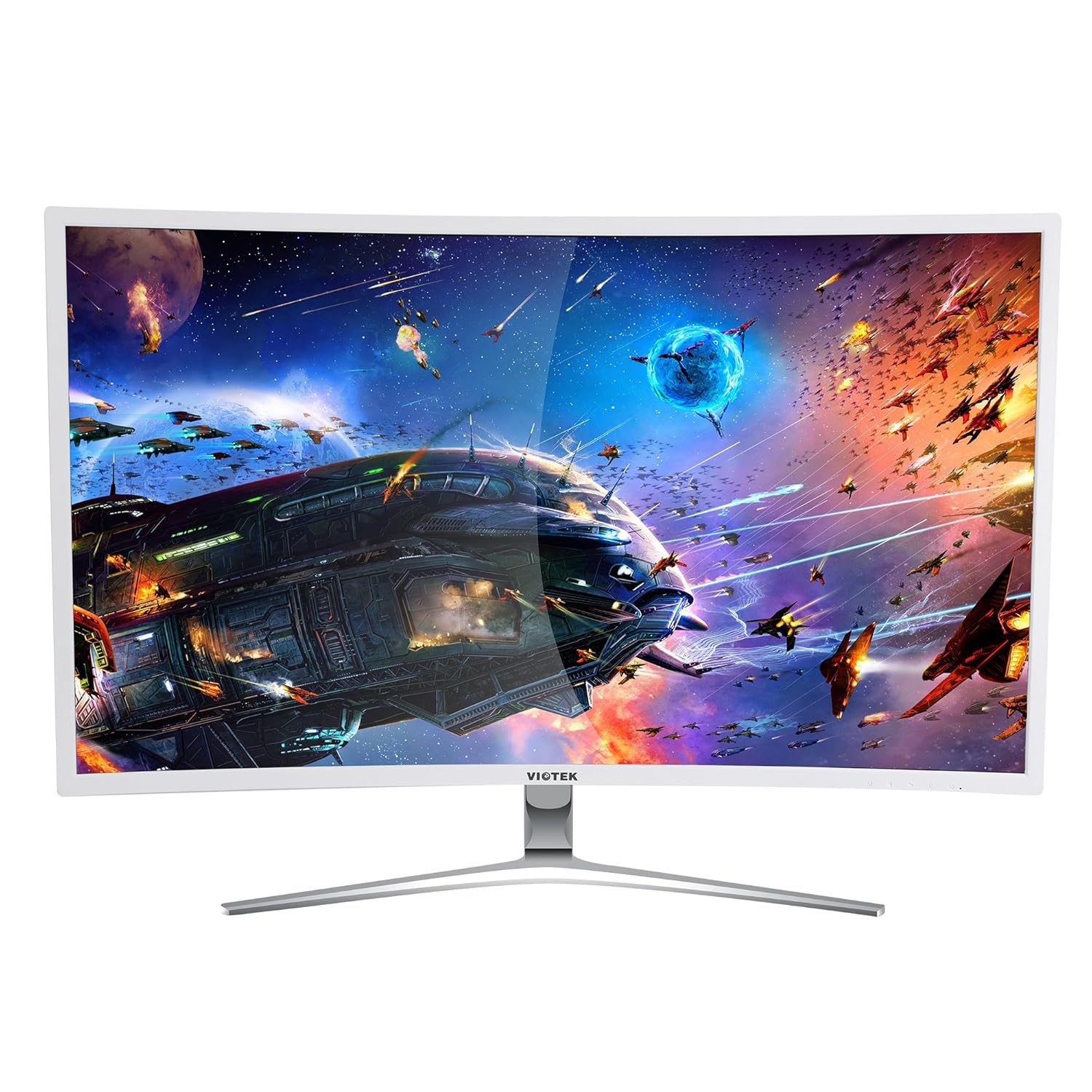 Viotek 32 inch LED Curved Computer Monitor with Speakers