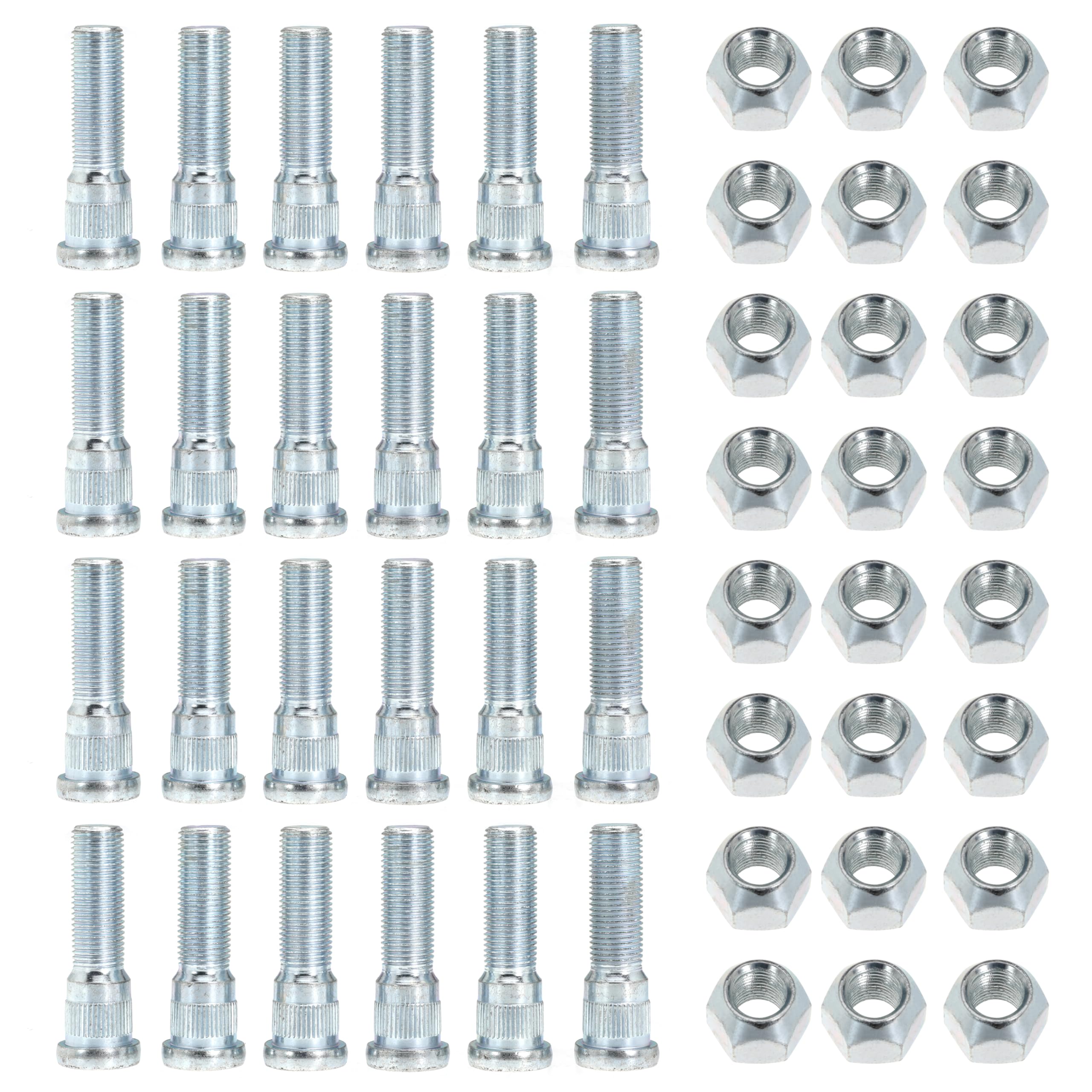Photo 1 of 24Sets 1/2-20 Inch Wheel Stud with Nuts for Trailer for Lippert Axles 3500 lb for Dexter 4400 lb with 1/2"-20 UNF Thread Size