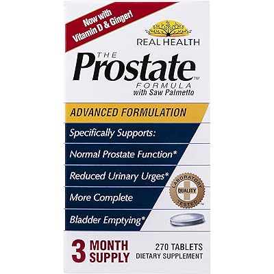 Real Health Laboratories The Prostate Formula with Saw Palmetto, 270 Tablets (packaging may vary)
