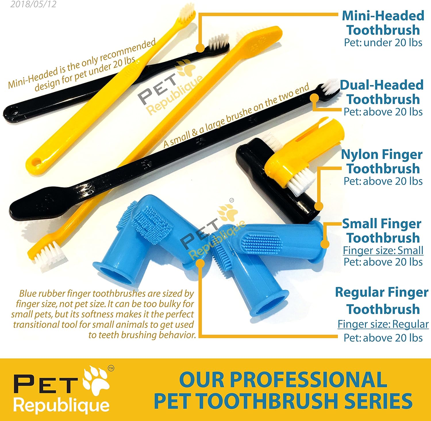 small dog finger toothbrush