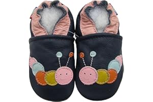 Carozoo Toddler Kids Unisex Slipper Animal Flower Soft Sole Leather Baby Shoes