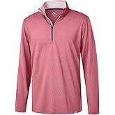 Obla Golf Quarter Zip Pullover Men Fleece Mock Neck Sweatshirt Winter Warm 1/4 Zip Long Sleeve Golf Shirt