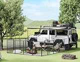 HOMIDEC Dog Pen 8 Panel 100cm High with Door, Indoor Outdoor Pet Exercise view 3