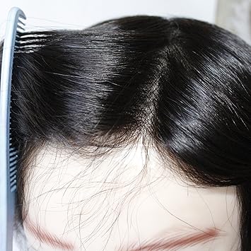 Lumeng Replacement 1b Off Black Mens Wigs Transparent Undetectable