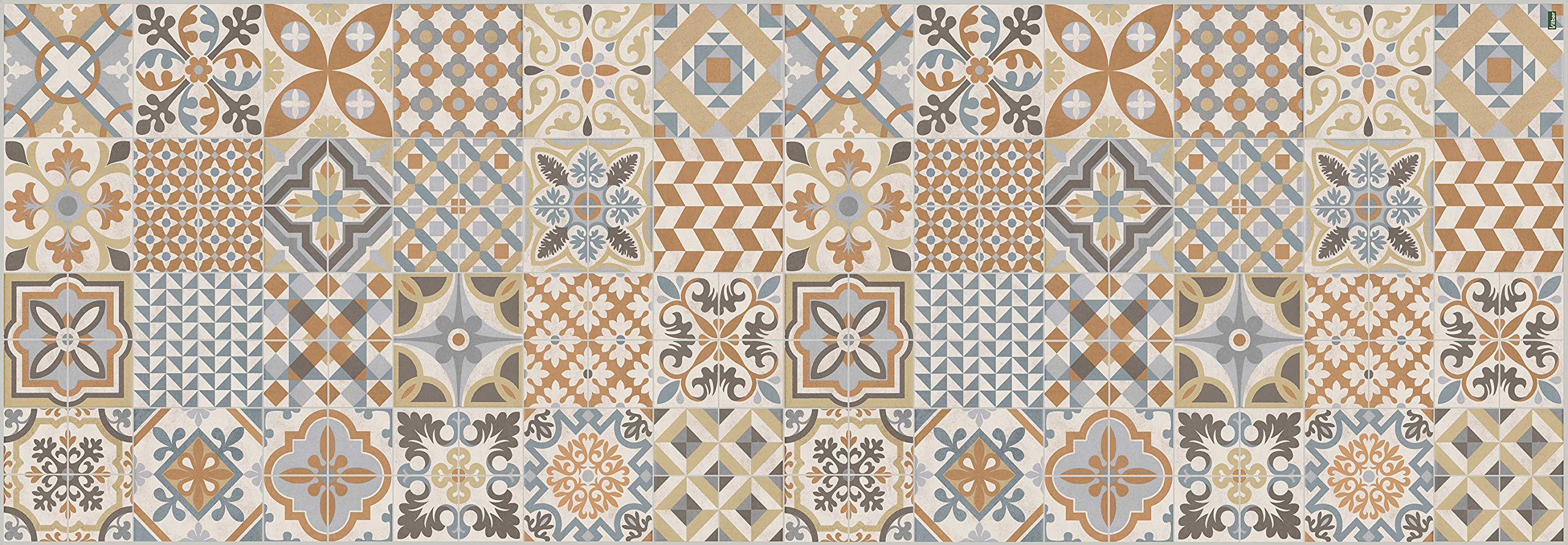 Vilber Toledo DU 04 78X225 Rug, Vinyl, Brown/Beige-04, 78 x 225 x 0.2 cm