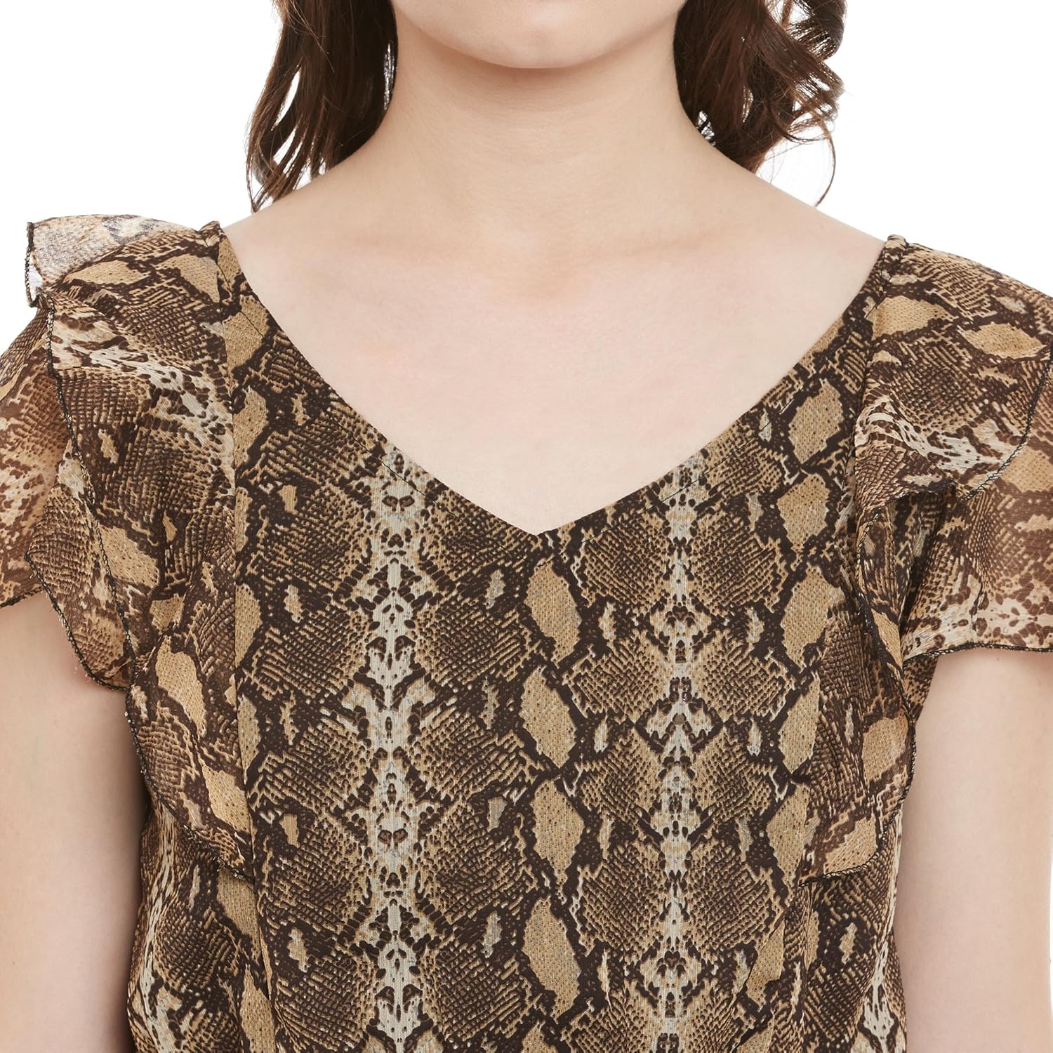 the gud look women's snake print maxi dress