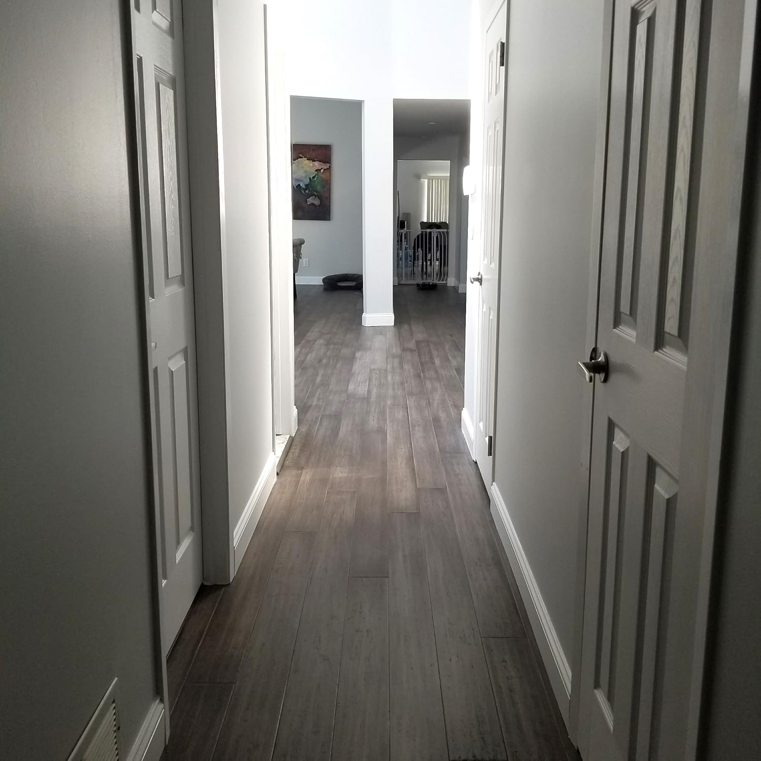 Cali Bamboo Extra Wide T G Engineered Flooring Boardwalk Gray