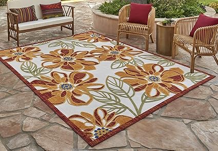 Amazon Com Gertmenian 21613 Indoor Outdoor Rugs Patio Area