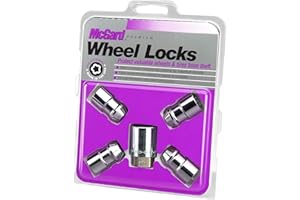 McGard 24130 Chrome Cone Seat Wheel Locks (1/2" - 20 Thread Size) - Set of 4