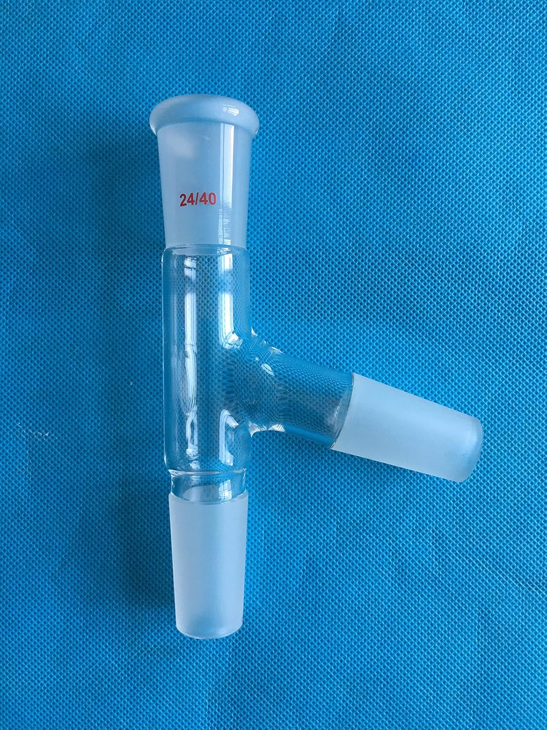 Lab & Scientific Products Glassware 3 Way Distilling Adapter with