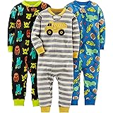 Simple Joys by Carter's Baby Boys' 3-Pack Snug Fit Footless Cotton Pajamas