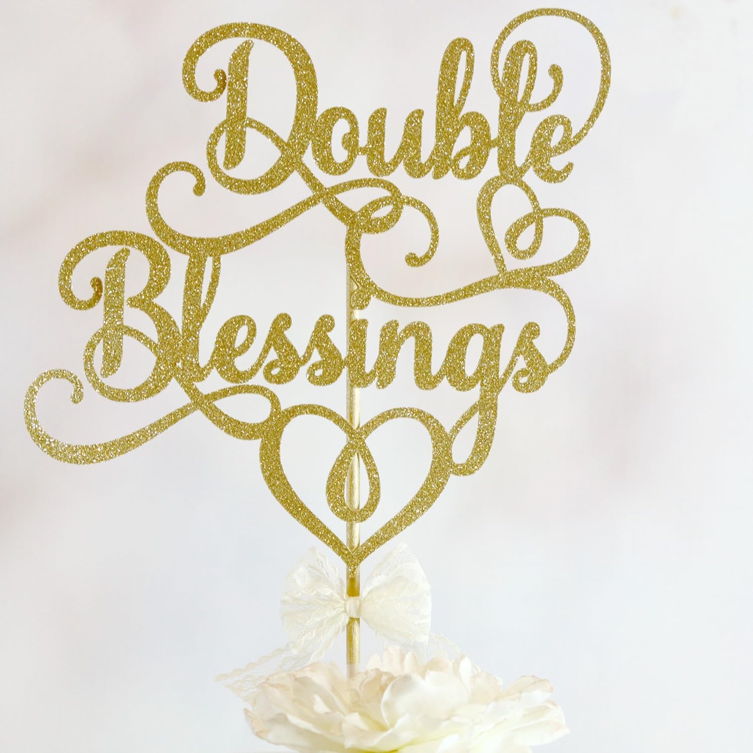 Amazon Com Double Blessings Baby Shower Cake Topper Handmade