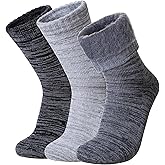 SeeyAN Winter Thermal Socks For Women & Men Warm Extra Thick Boot Insulated Heated Ski Crew Socks For Cold Weather 3 Pairs