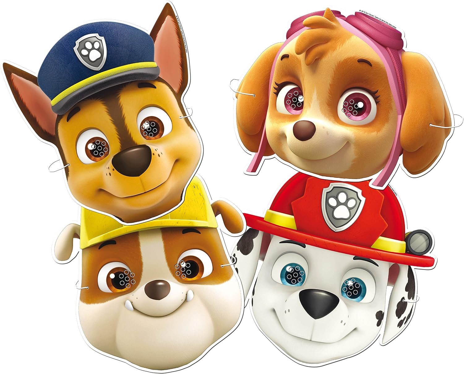 Pack De 6 Masques Carton Minnie Mouse - Déguisement Enfant - Jeu Et Fête à Thème Disney