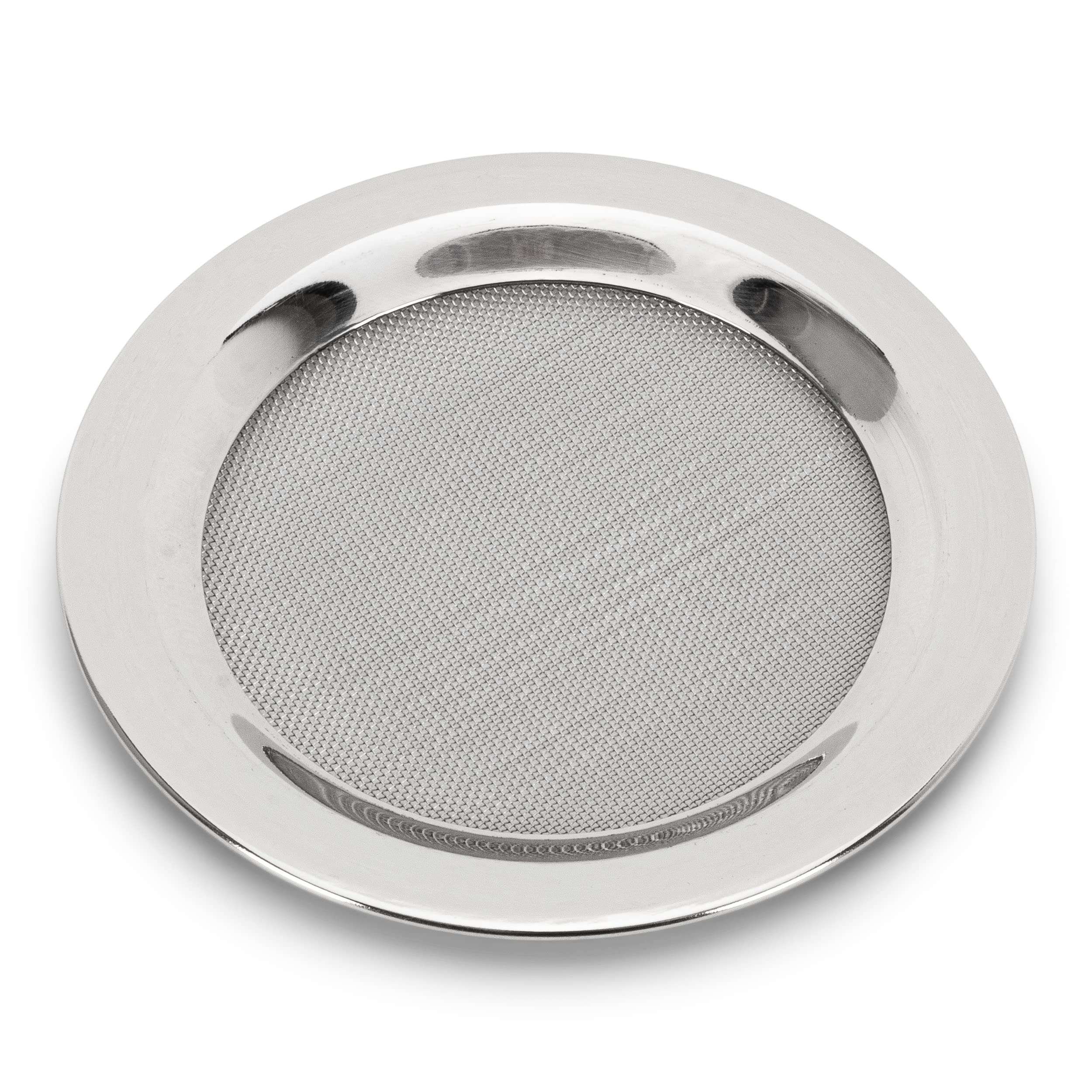 NKlaus 2 x Incense screen stainless steel Ø 10cm Incense smoking accessories Incense smoking plates 3651