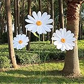 YOFNIRG Large Daisy Flowers Artificial 5.9 Ft Giant Paper Flowers Decoration Big Flowers Decor for Birthday Party Garden Office Home Wedding Graduation Shop Window Display(White)