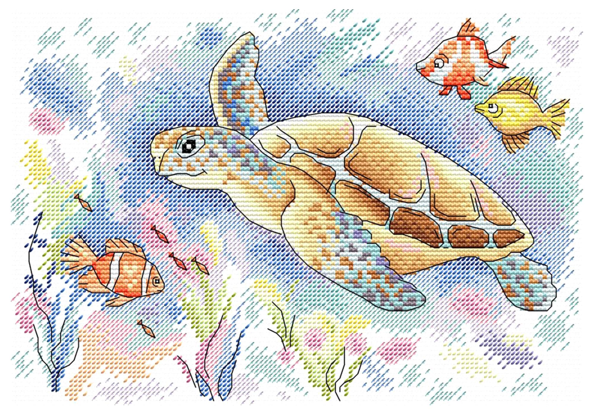 Cross Stitch Kit Ocean Colours M-199