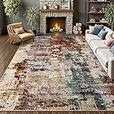AROGAN 8x10 Rug Washable Area Rugs for Living Room, Modern Abstract Large Area Rug Non Slip Carpet, Low Pile Indoor Floor Sof