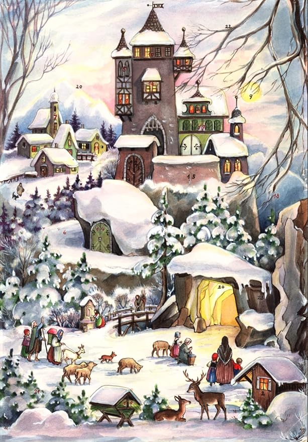 Adventskalender'Weihnachten bei der Burg': Papier-Adventskalender