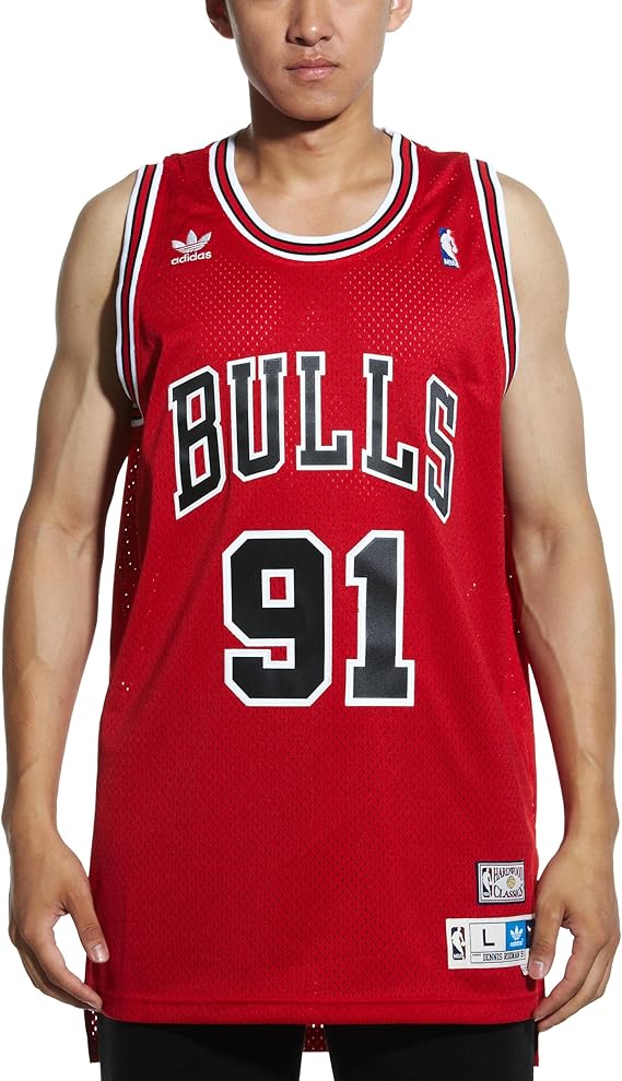 dennis rodman red jersey