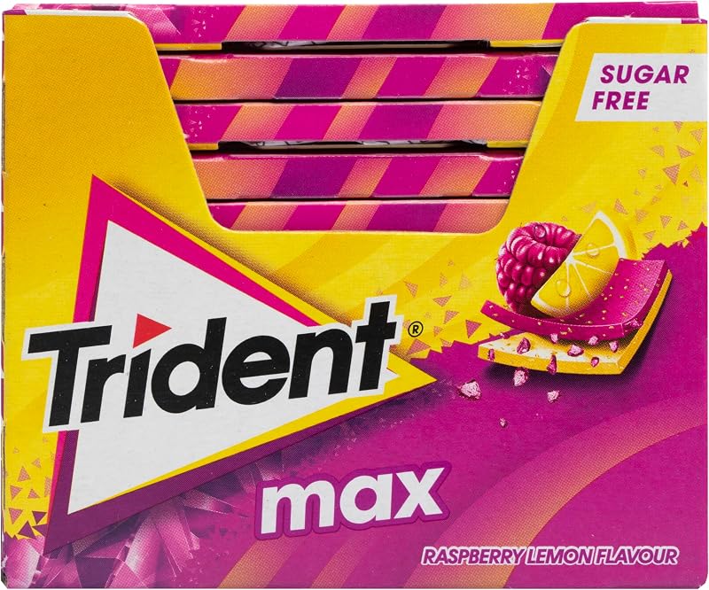 Max Kaugummi Zuckerfrei Himbeere & Zitrone 12 Packungen