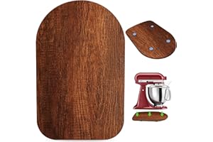 KIDOT Wooden Mixer Slider for KitchenAid 4.5-5 Qt Tilt-Head Stand Mixer, Appliance Sliding Mat Pad, Kitchen Countertop Storage Accessories Mixer Moving Tray Board Attachments, Kitchen Aid Mixers Accessories