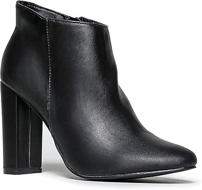 pointed black bootie